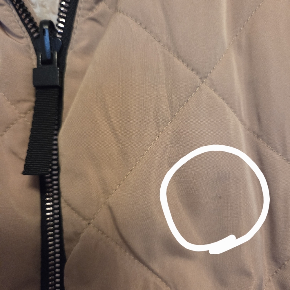 Free Country Tan Quilted Reversible Vest - Picture 5 of 8